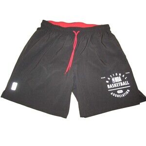 NBA Black Athletic Shorts Sz XL Basketball Drawstring Womens
